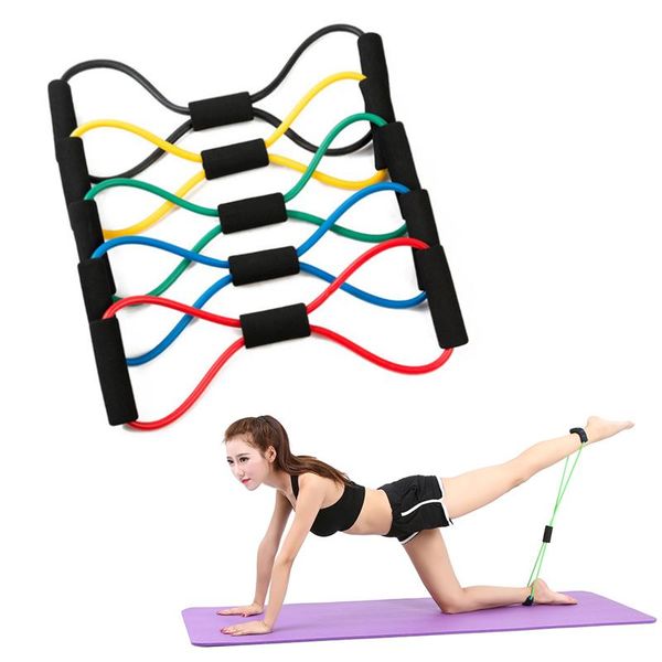 resistance bands exercise fitness rope 8 word yoga stretch strap chest expander elastic muscle tubing tension gym equipme
resistance bands exercise fitness rope 8 word yoga stretch strap chest expander elastic muscle tubing tension gym equipme
