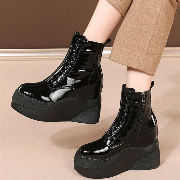 boots 2021 chic shoes women genuine leather wedges high heel motorcycle female round toe fashion sneakers ankle, Black
boots 2021 chic shoes women genuine leather wedges high heel motorcycle female round toe fashion sneakers ankle, Black