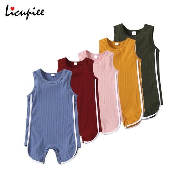 0-24 months 5 colors baby summer rompers, splicing o-neck sleeveless ribbed jumpsuits with crotch buttons toddlers boys rompers, Blue
0-24 months 5 colors baby summer rompers, splicing o-neck sleeveless ribbed jumpsuits with crotch buttons toddlers boys rompers, Blue