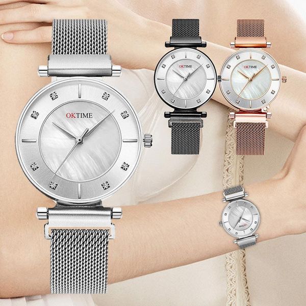 fashion women watch quartz with magnetic buckle simple classic business for girls xin- wristwatches, Slivery;brown
fashion women watch quartz with magnetic buckle simple classic business for girls xin- wristwatches, Slivery;brown