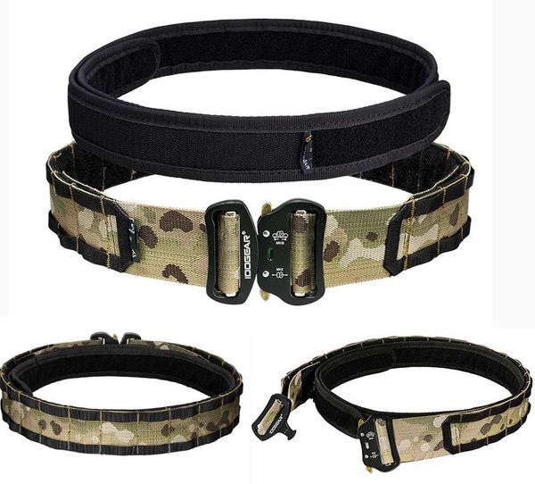 "men's belt outdoor tactical molle durable double combat waist support, Black;gray
"men's belt outdoor tactical molle durable double combat waist support, Black;gray