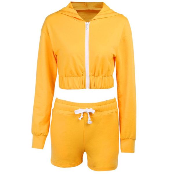 women's two piece pants cardigan zipper hooded jacket shorts suit women home casual fashion temperament street sports style, White
women's two piece pants cardigan zipper hooded jacket shorts suit women home casual fashion temperament street sports style, White