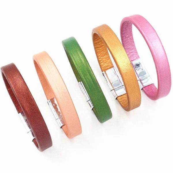 cuff neon girl rainbow green handmade fashion chain link bangle metallic leather bracelets women female jewelry, White
cuff neon girl rainbow green handmade fashion chain link bangle metallic leather bracelets women female jewelry, White