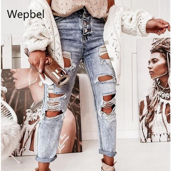 women's jeans wepbel ladies washed denim pants trousers casual women ripped high waist hole fashion summer, Blue
women's jeans wepbel ladies washed denim pants trousers casual women ripped high waist hole fashion summer, Blue
