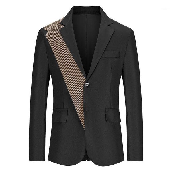 men's suits & blazers men's slim formal suit jacket patchwork wedding dress fashion casual business 2021, White;black
men's suits & blazers men's slim formal suit jacket patchwork wedding dress fashion casual business 2021, White;black
