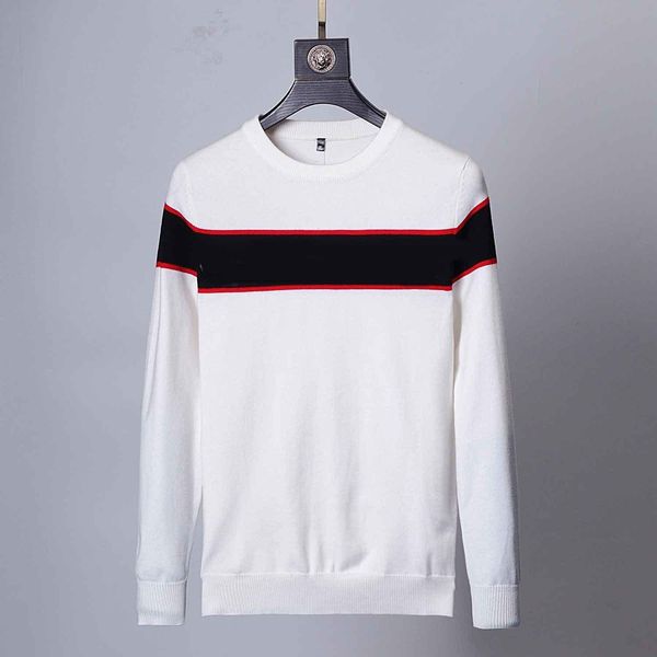 2021 winter men's slim trendy sweater letter embroidered sweater loose sweater round neck long sleeve, White;black
2021 winter men's slim trendy sweater letter embroidered sweater loose sweater round neck long sleeve, White;black