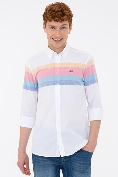 men's casual shirts original us. shirt men cotton uspa logo slim fit long sleeve multiseason classic, White;black
men's casual shirts original us. shirt men cotton uspa logo slim fit long sleeve multiseason classic, White;black