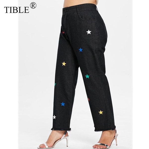 women's jeans tible plus size star pattern frayed black high waisted denim pants loose woman 2021 5xl cotton stretch ripped for women, Blue
women's jeans tible plus size star pattern frayed black high waisted denim pants loose woman 2021 5xl cotton stretch ripped for women, Blue