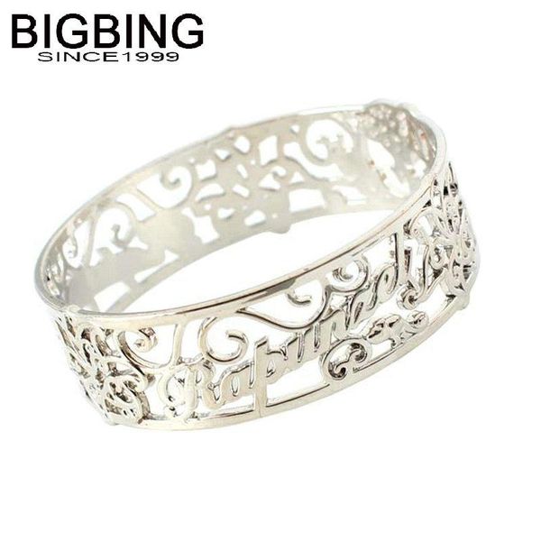 bangle r166 bigbing fashion jewelry golden silver color hollow flower wide women, Black
bangle r166 bigbing fashion jewelry golden silver color hollow flower wide women, Black
