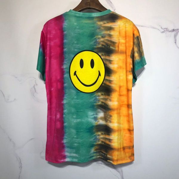 european and american t-shirt printing street tide chinatown series smiling face tie-dye short sleeve white t shirt fashion, White;black
european and american t-shirt printing street tide chinatown series smiling face tie-dye short sleeve white t shirt fashion, White;black