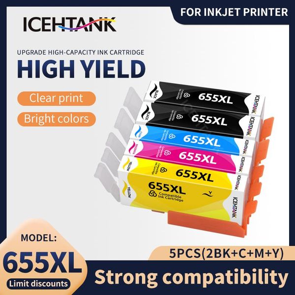 ink cartridges icehtank 5pk 655xl replacement for 655 cartridge deskjet 4615 4625 3525 5525 6520 6525 6625 printer
ink cartridges icehtank 5pk 655xl replacement for 655 cartridge deskjet 4615 4625 3525 5525 6520 6525 6625 printer