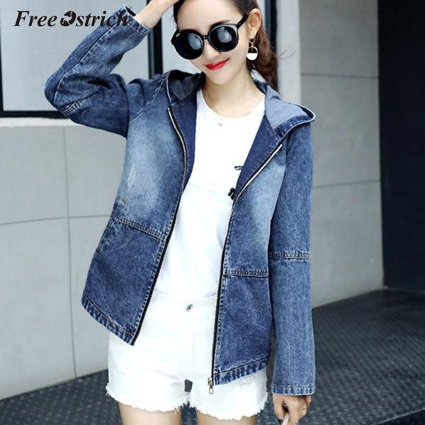 women's jackets ostrich long sleeve denim jacket women high street zipper pritned hooded pockets jeans coat outerwear n30, Black;brown
women's jackets ostrich long sleeve denim jacket women high street zipper pritned hooded pockets jeans coat outerwear n30, Black;brown