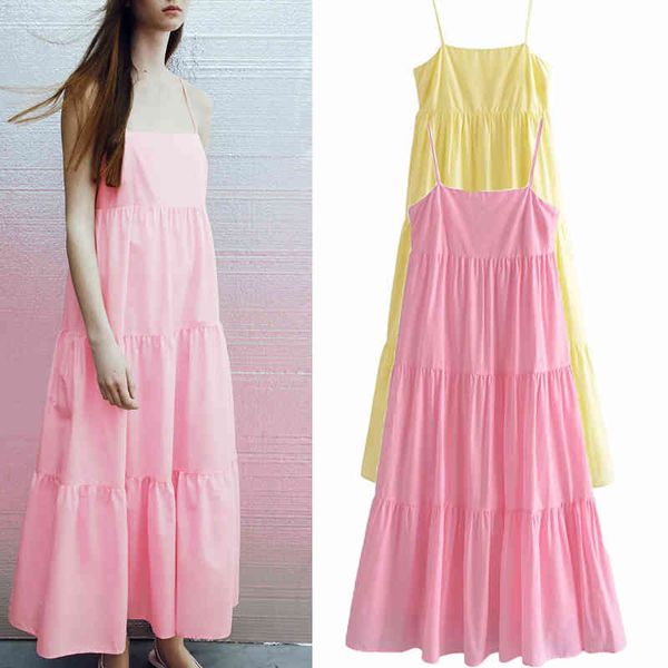 za summer women camisole dress long solid a-line slash neck dresses lady party vestido elegant girls zipper causal outfits 210422, Black;gray
za summer women camisole dress long solid a-line slash neck dresses lady party vestido elegant girls zipper causal outfits 210422, Black;gray