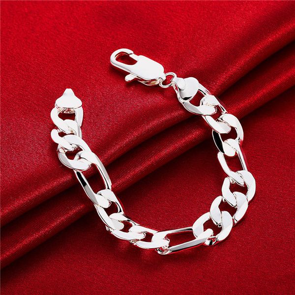men's sterling silver plated 12m three jane one link, chain bracelet gssb163 fashion 925 silver plate jewelry bracelets, Black
men's sterling silver plated 12m three jane one link, chain bracelet gssb163 fashion 925 silver plate jewelry bracelets, Black