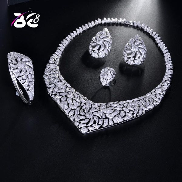 earrings & necklace be 8 2021 cz african jewelry set dubai sets for women round wedding jewellery bridal costume jewelery s176, Silver
earrings & necklace be 8 2021 cz african jewelry set dubai sets for women round wedding jewellery bridal costume jewelery s176, Silver