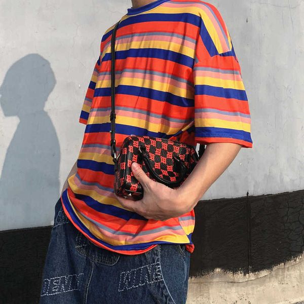 gaojiechao brand hip hop short sleeve t-shirt for men and women loose round neck striped bottomed shirt street lovers top, White;black
gaojiechao brand hip hop short sleeve t-shirt for men and women loose round neck striped bottomed shirt street lovers top, White;black