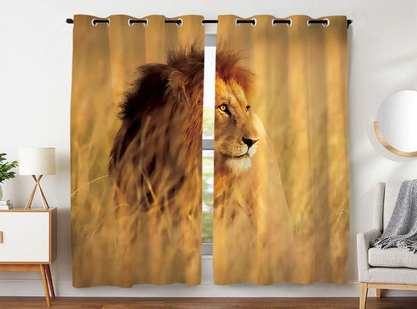 curtain & drapes blackout curtains (2 pieces) printed fierce lion animal pattern bedroom buttonhole
curtain & drapes blackout curtains (2 pieces) printed fierce lion animal pattern bedroom buttonhole