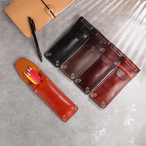 pencil cases vegetable tanned leather case manual retro first layer of casual office supplies student stationery
pencil cases vegetable tanned leather case manual retro first layer of casual office supplies student stationery