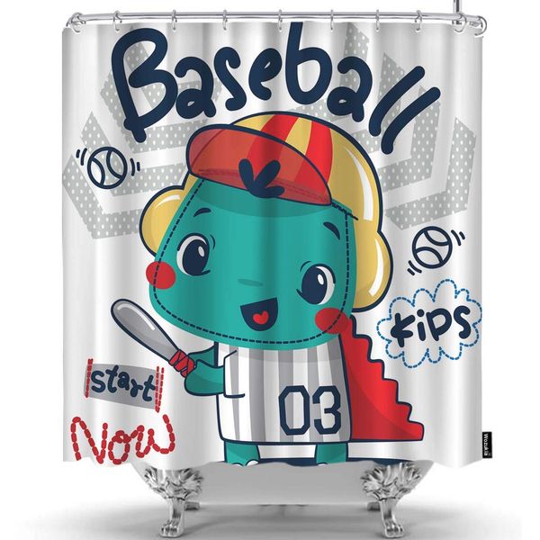 cute cartoon dinosaur shower curtain boy baseball player wearing cap and holding bat red green white shower curtains home
cute cartoon dinosaur shower curtain boy baseball player wearing cap and holding bat red green white shower curtains home