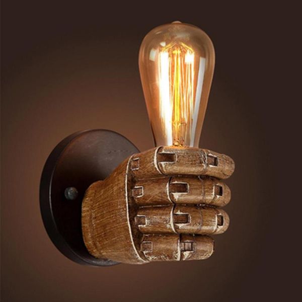wall lamp retro fist shape light e27 holder industrial style restaurant dinning hall living room cafe bar decoration
wall lamp retro fist shape light e27 holder industrial style restaurant dinning hall living room cafe bar decoration