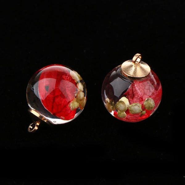 pendants delicate stylish handmade transparent round glass ball pendant real dried flower for earring necklace 1pair, Black
pendants delicate stylish handmade transparent round glass ball pendant real dried flower for earring necklace 1pair, Black