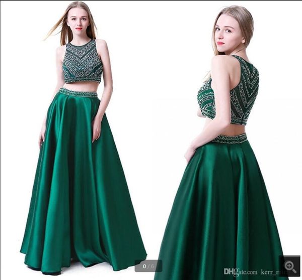 robe de soiree 2021 green satin a line two piece prom dresses heavily beading sequins sparkly sleeveless party dress floor length elegant ev, Black
robe de soiree 2021 green satin a line two piece prom dresses heavily beading sequins sparkly sleeveless party dress floor length elegant ev, Black