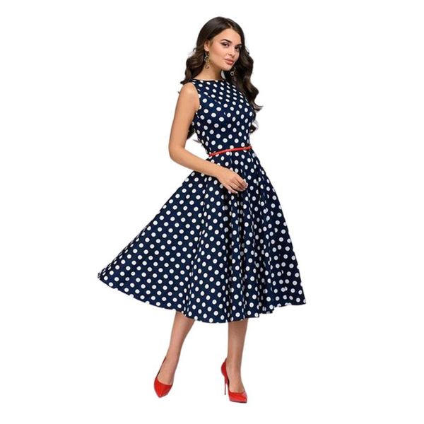 casual dresses 2021 summer women's retro sleeveless big swing temperament polka dot dress, Black;gray
casual dresses 2021 summer women's retro sleeveless big swing temperament polka dot dress, Black;gray