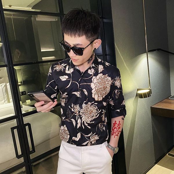 spring summer black shirts for men clothing 2021 simple all match digital print slim fit casual blouse homme streetwear tuxedo men's, White;black
spring summer black shirts for men clothing 2021 simple all match digital print slim fit casual blouse homme streetwear tuxedo men's, White;black