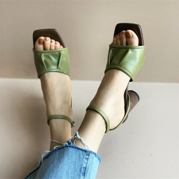 sandals pxelena summer women sheepskin genuine leather pleated round high heels lady dress party office shoes green white bpjc, Black
sandals pxelena summer women sheepskin genuine leather pleated round high heels lady dress party office shoes green white bpjc, Black