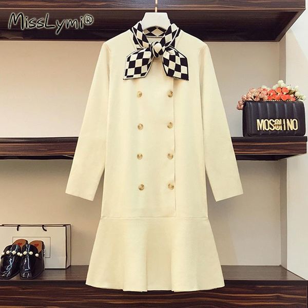 casual dresses 4xl plus size women elegant knitted mermaid dress winter 2021 plaid bowknot collar long sleeve double-breasted sweater, Black;gray
casual dresses 4xl plus size women elegant knitted mermaid dress winter 2021 plaid bowknot collar long sleeve double-breasted sweater, Black;gray