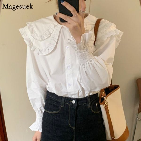 arrival long sleeve white blouse women korean sweet ruffles vintage and bloues casual cotton shirt 12392 210512
arrival long sleeve white blouse women korean sweet ruffles vintage and bloues casual cotton shirt 12392 210512