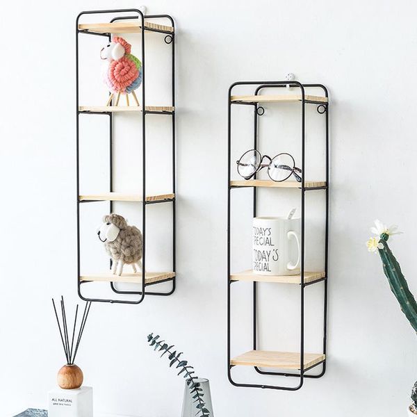 hooks & rails creative simple wrought iron wooden partition multi-layer wall display shelf organizer home rectangular hanging decoration
hooks & rails creative simple wrought iron wooden partition multi-layer wall display shelf organizer home rectangular hanging decoration