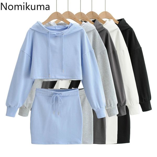 nomikuma causal fashion women two pieces sets high waist crop hooded sweatshirt + lace up waist mini skirt suits 6e151 210427, White
nomikuma causal fashion women two pieces sets high waist crop hooded sweatshirt + lace up waist mini skirt suits 6e151 210427, White