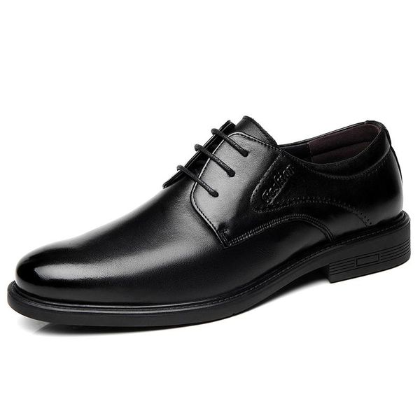 spring men's layer cowhide business suit leather shoes classic casual lace-up wedding black dress 
spring men's layer cowhide business suit leather shoes classic casual lace-up wedding black dress