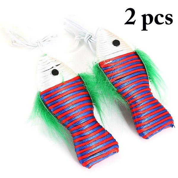 cat toys 2pcs interactive toy fish shape kitten nylon faux feather hanging teasering bite pet training
cat toys 2pcs interactive toy fish shape kitten nylon faux feather hanging teasering bite pet training