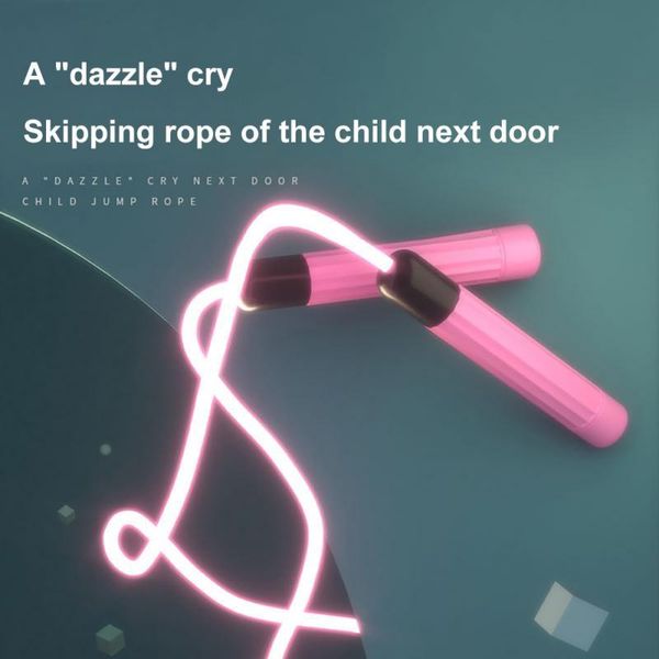 jump ropes skipping kids and luminous home body exercise rope color random adjustable sports training equipment.
jump ropes skipping kids and luminous home body exercise rope color random adjustable sports training equipment.