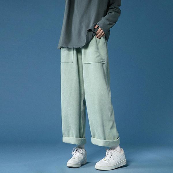 men's pants 2021 winter corduroy fashion casual wide-leg men streetwear loose korean style straight trousers s-3xl, Black
men's pants 2021 winter corduroy fashion casual wide-leg men streetwear loose korean style straight trousers s-3xl, Black