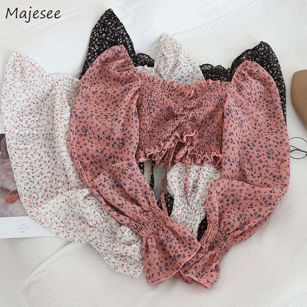 women's blouses & shirts blouse women floral vintage square collar long sleeve super-short ladies sweet crop summer streetwear holi, White
women's blouses & shirts blouse women floral vintage square collar long sleeve super-short ladies sweet crop summer streetwear holi, White