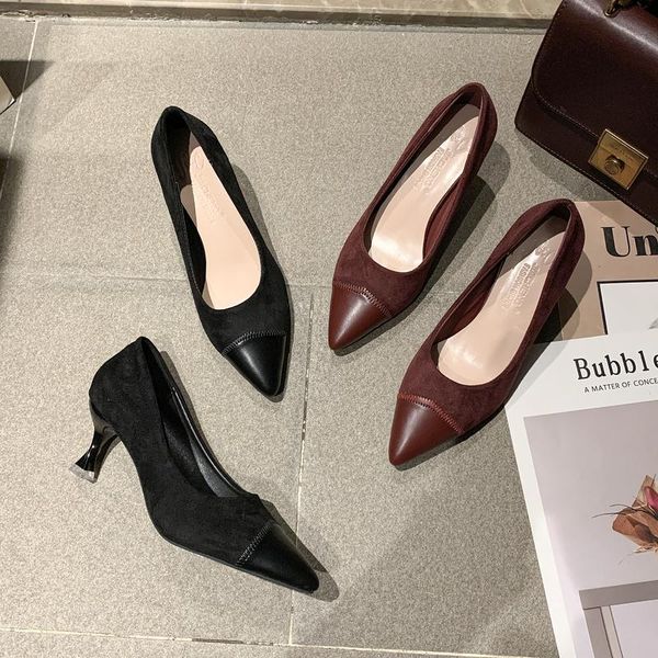 dress shoes fashion women's high heel pointed high-quality leather basis wild pumps thin heels office w37-31, Black
dress shoes fashion women's high heel pointed high-quality leather basis wild pumps thin heels office w37-31, Black