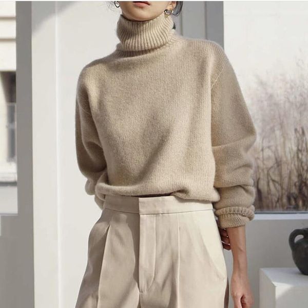 women's sweaters cashmere elegant turtle neck women sweater soft knitted basic pullovers o loose warm female knitwear jumper, White;black
women's sweaters cashmere elegant turtle neck women sweater soft knitted basic pullovers o loose warm female knitwear jumper, White;black
