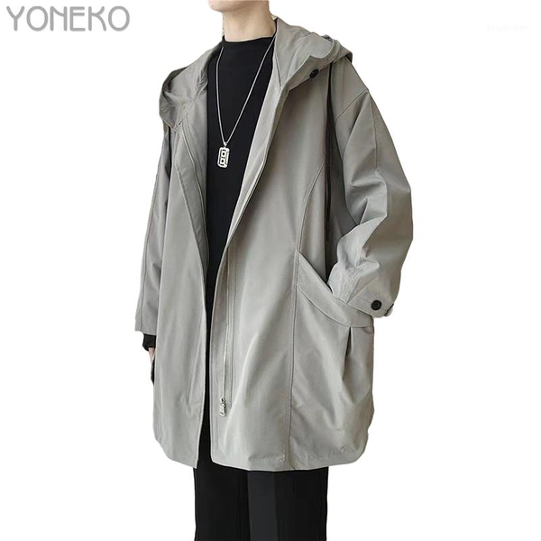 men's long trench coat high-quality lapel open windbreakers brand casual jacket yk101-02 coats, Tan;black
men's long trench coat high-quality lapel open windbreakers brand casual jacket yk101-02 coats, Tan;black