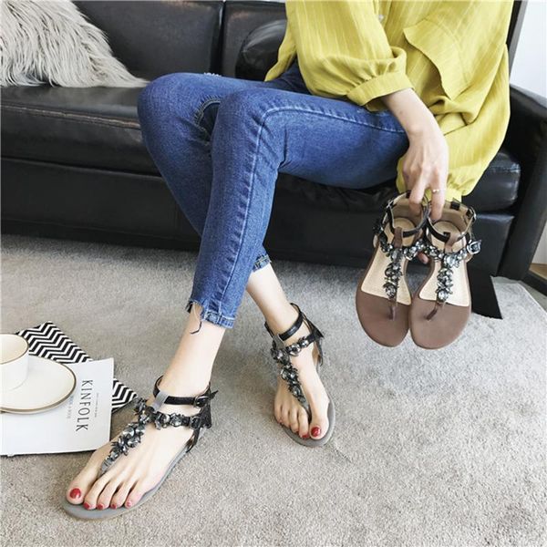 sandals clip toe crystal flats gladiator summer ankle buckle ethnic style beach shoes woman casual femme sandalias mujer 2021, Black
sandals clip toe crystal flats gladiator summer ankle buckle ethnic style beach shoes woman casual femme sandalias mujer 2021, Black