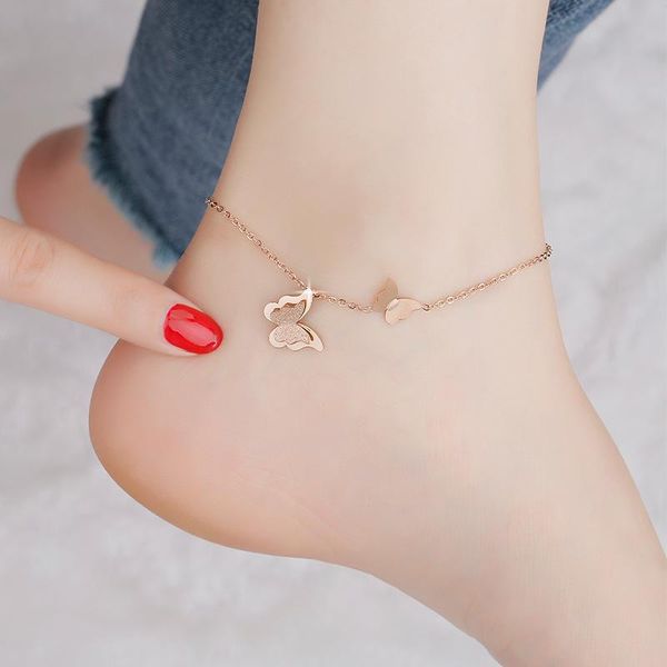 anklets summer fashion butterfly pendant anklet leg bracelet stainless steel double layered matter ankle chain beach women, Red;blue
anklets summer fashion butterfly pendant anklet leg bracelet stainless steel double layered matter ankle chain beach women, Red;blue