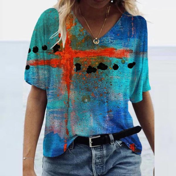 women's t-shirt summer women t-shirts printed short sleeve v-neck slim casual tee shirt femme harajuku graphic y2k tshirts streetwear, White
women's t-shirt summer women t-shirts printed short sleeve v-neck slim casual tee shirt femme harajuku graphic y2k tshirts streetwear, White