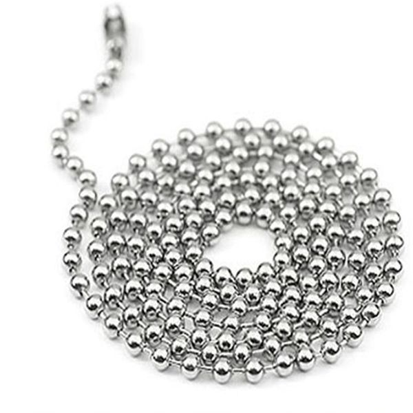 chains 100pcs/lot 60cm/24inch metal alloy bead for ball dog tag pendants with mirror surface
chains 100pcs/lot 60cm/24inch metal alloy bead for ball dog tag pendants with mirror surface