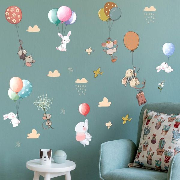 cartoon animal balloon children's room bedroom entrance wall beautification decorative stickers
cartoon animal balloon children's room bedroom entrance wall beautification decorative stickers
