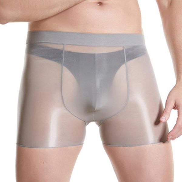 underpants men's oil shiny see through underwear glossy shorts elastic boxer briefs underpant boy sissy flat boxers gays, Black;white
underpants men's oil shiny see through underwear glossy shorts elastic boxer briefs underpant boy sissy flat boxers gays, Black;white