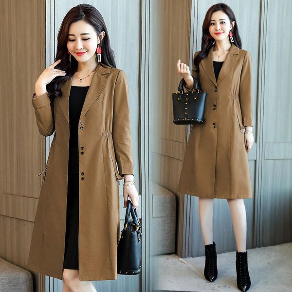 women's wool & blends slim windbreaker fahison middle long korean spring and autumn 2021 chic outerwear sleeve coat, Black
women's wool & blends slim windbreaker fahison middle long korean spring and autumn 2021 chic outerwear sleeve coat, Black