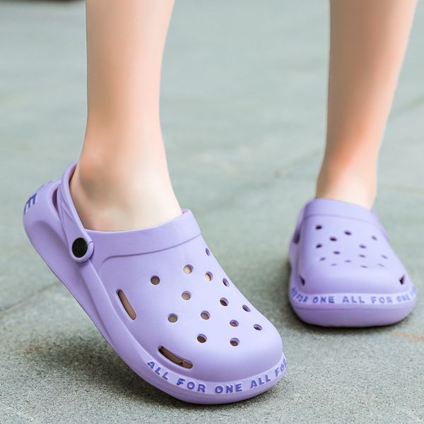fashion purple summer women sandals slip on rubber clogs women shoe breathable outdoor beach sandals women 2021 sandalias verano, Black
fashion purple summer women sandals slip on rubber clogs women shoe breathable outdoor beach sandals women 2021 sandalias verano, Black