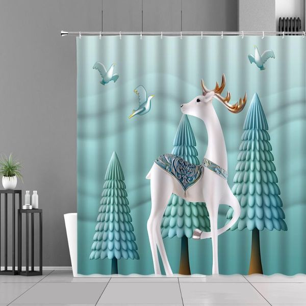 modern shower curtains forest elk waterproof polyester decorative bathroom home decor washable bath screens with hook
modern shower curtains forest elk waterproof polyester decorative bathroom home decor washable bath screens with hook